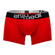 ErgoWear Body-Defining Boxer Trunks HIP Sporty Long Boxer Red 1190 - SexyMenUnderwear.com