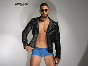 ErgoWear Boxer Briefs MAX XV Silky Boxer Stetchy Microfiber Stone Blue 1175 32 - SexyMenUnderwear.com