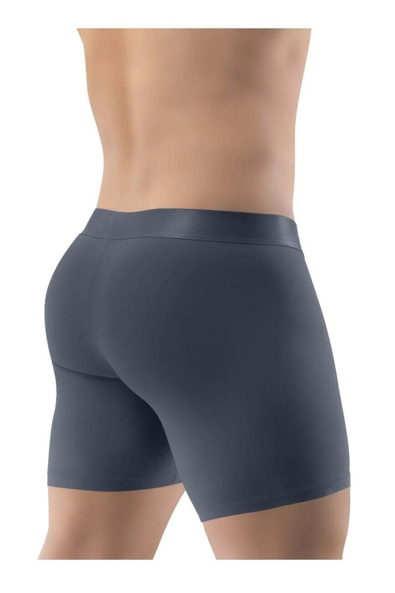 ErgoWear Boxer Briefs Stretchy MAX XX 3D-Pouch Midcut Dark Gray 1290 - SexyMenUnderwear.com