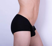 Ergowear Boxer Feel Modal Mini Boxers Brief Moisture Wicking Black 0705 4 - SexyMenUnderwear.com