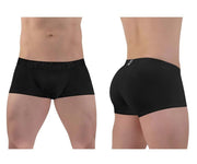 ErgoWear Boxer Feel XX Stretch Trunks Shape Retention Contoured Pouch Black 1407 - SexyMenUnderwear.com