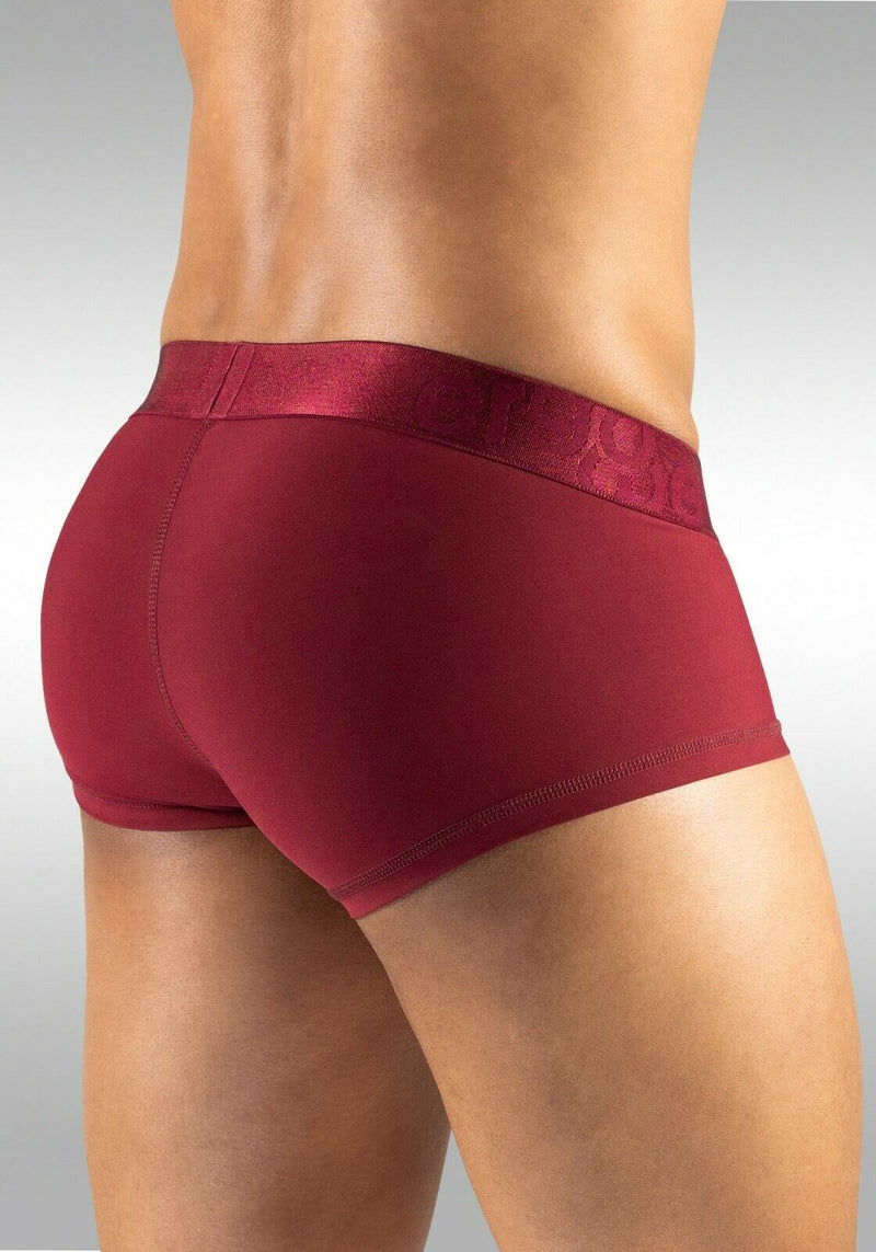 ErgoWear Boxer MAX XV Silky Boxer Briefs Stetchy Microfiber Burgundy 1171 32 - SexyMenUnderwear.com
