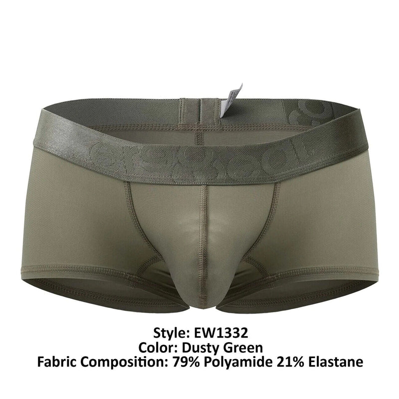 ErgoWear Boxer MAX XX Super Stretch Trunks in Dusty Green 1332 83 - SexyMenUnderwear.com