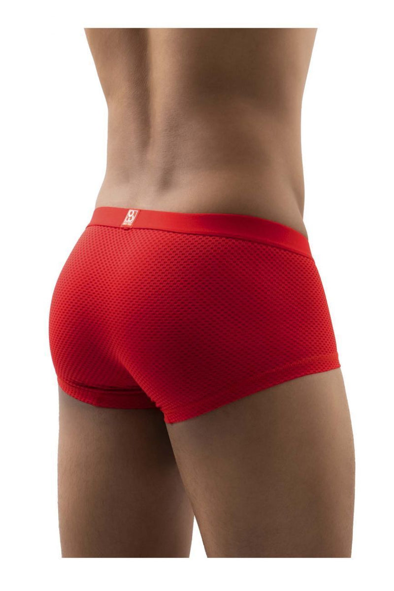 ErgoWear Boxer Sport SLK Red Mesh Trunks 1082 45 - SexyMenUnderwear.com