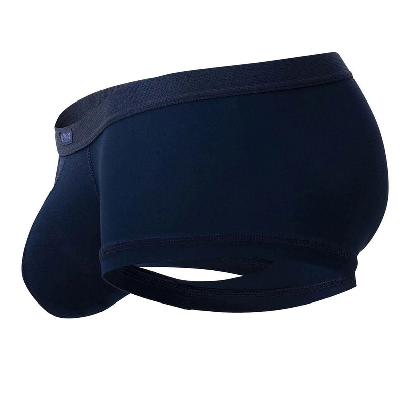 ERGOWEAR Boxer Trunks SLK Body-Defining Seamed Pouch Boxer Navy Blue 1149 45 - SexyMenUnderwear.com
