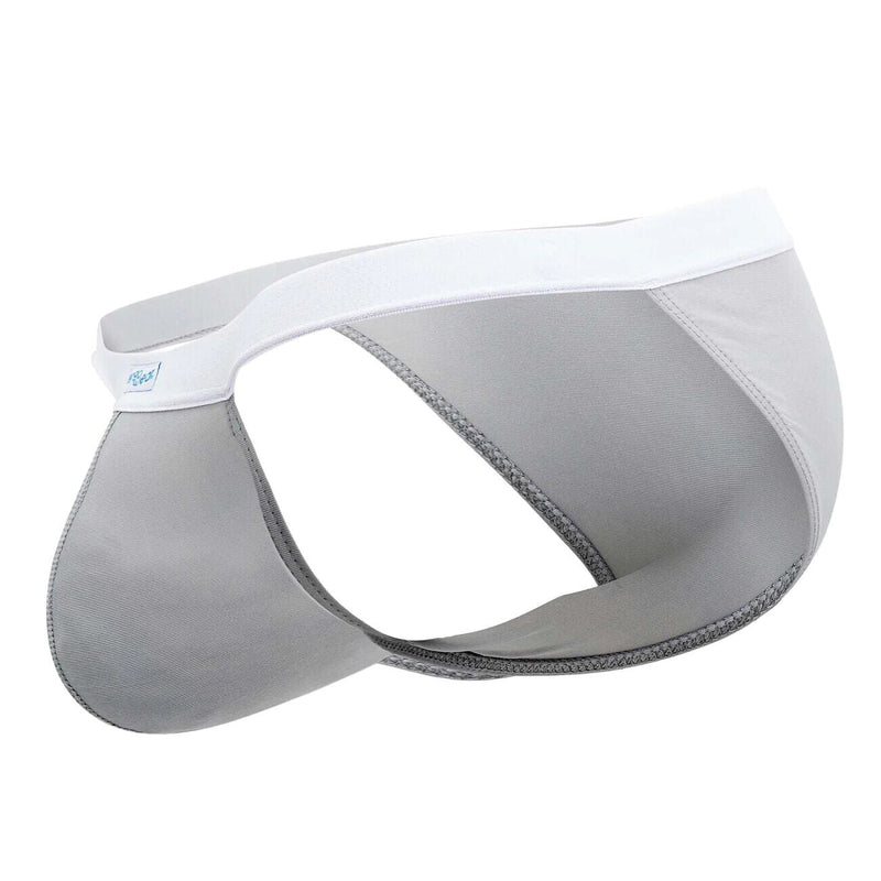 ErgoWear Briefs Bikini-Cut SLK Ergonomically-Shaped Pouch Light Gray 1376 32 - SexyMenUnderwear.com