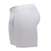 ErgoWear FEEL XV Long Boxer Briefs Midcut Full-Coverage White 1202 50 - SexyMenUnderwear.com
