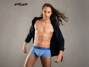 ErgoWear FEEL XV Trunks Body-Defining Full-Coverage Boxer Stonewash Blue 1205 53 - SexyMenUnderwear.com
