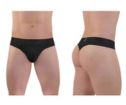 ErgoWear Feel XX Thongs Low-Rise Lean Cut Fully Ergonomic Black Thong 1405 - SexyMenUnderwear.com