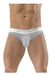 ErgoWear Hip Bikini Briefs Super Sleek Low-Rise Brief Soft Mid Gray 1366 - SexyMenUnderwear.com