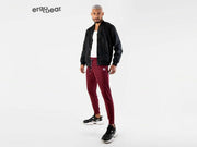 ErgoWear Jogger GYM Athletic Legging Pants Woven Cotton Burgundy 1110 2 - SexyMenUnderwear.com