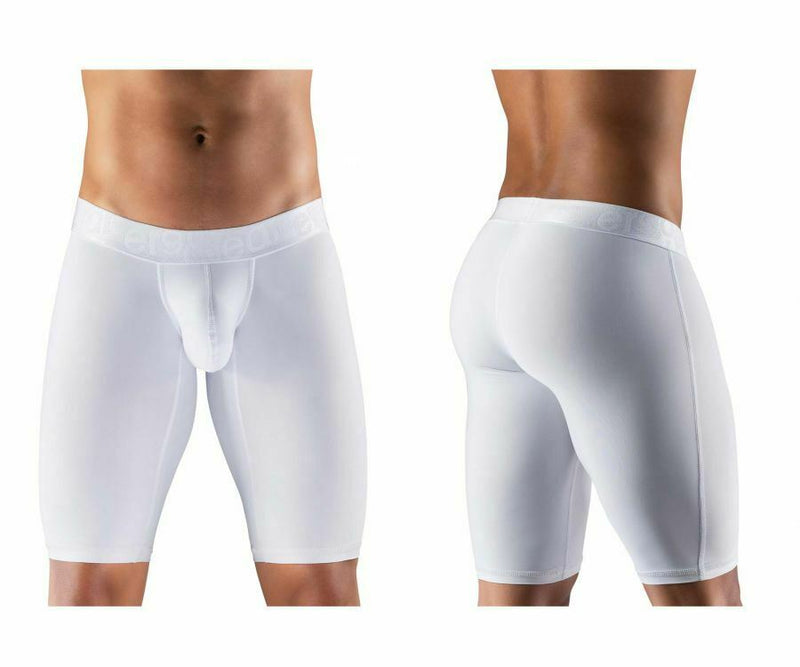 ErgoWear Long Boxer Brief Contour Pouch BIKER MAX XV White 1156 14 - SexyMenUnderwear.com
