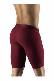 ErgoWear Long Boxer Brief Soft Contour Pouch MAX XV Breathable Burgundy 1154 14 - SexyMenUnderwear.com