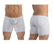 ErgoWear Long Boxer Briefs Feel GR8 Midcut Body-Defining Fit Silver 1256 - SexyMenUnderwear.com