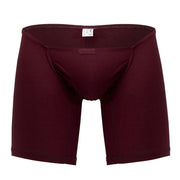 ErgoWear Long Boxer Briefs Feel GR8 Midcut Sports Body-Defining in Burgundy 1252 - SexyMenUnderwear.com