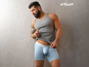 ErgoWear Long Boxer Briefs MAX SE Midcut Boxer Light Blue 1310 - SexyMenUnderwear.com