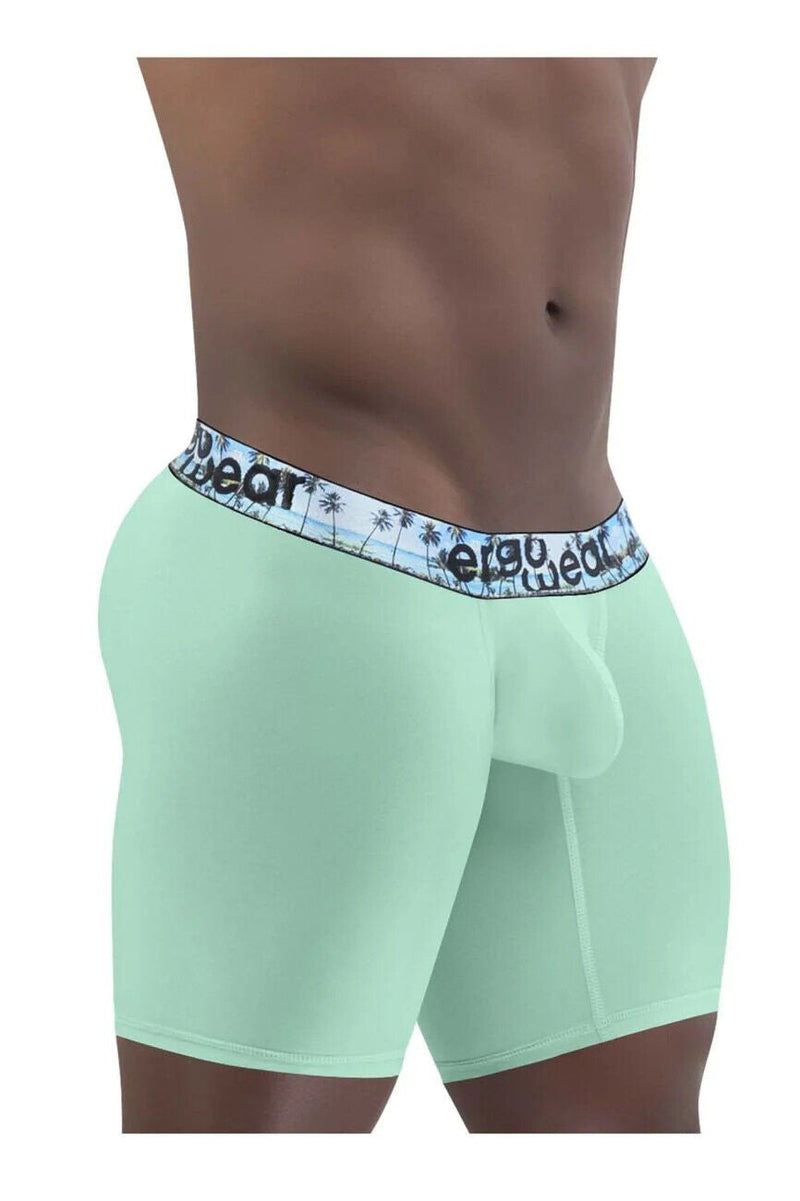 ErgoWear Long Boxer Briefs MAX SE Midcut Seamed Pouch Aqua Palms 1469 4 - SexyMenUnderwear.com