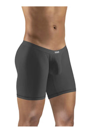 ErgoWear Long Boxer Briefs SLK Body-Defining MidCut Boxer Dark Gray 1138 20 - SexyMenUnderwear.com