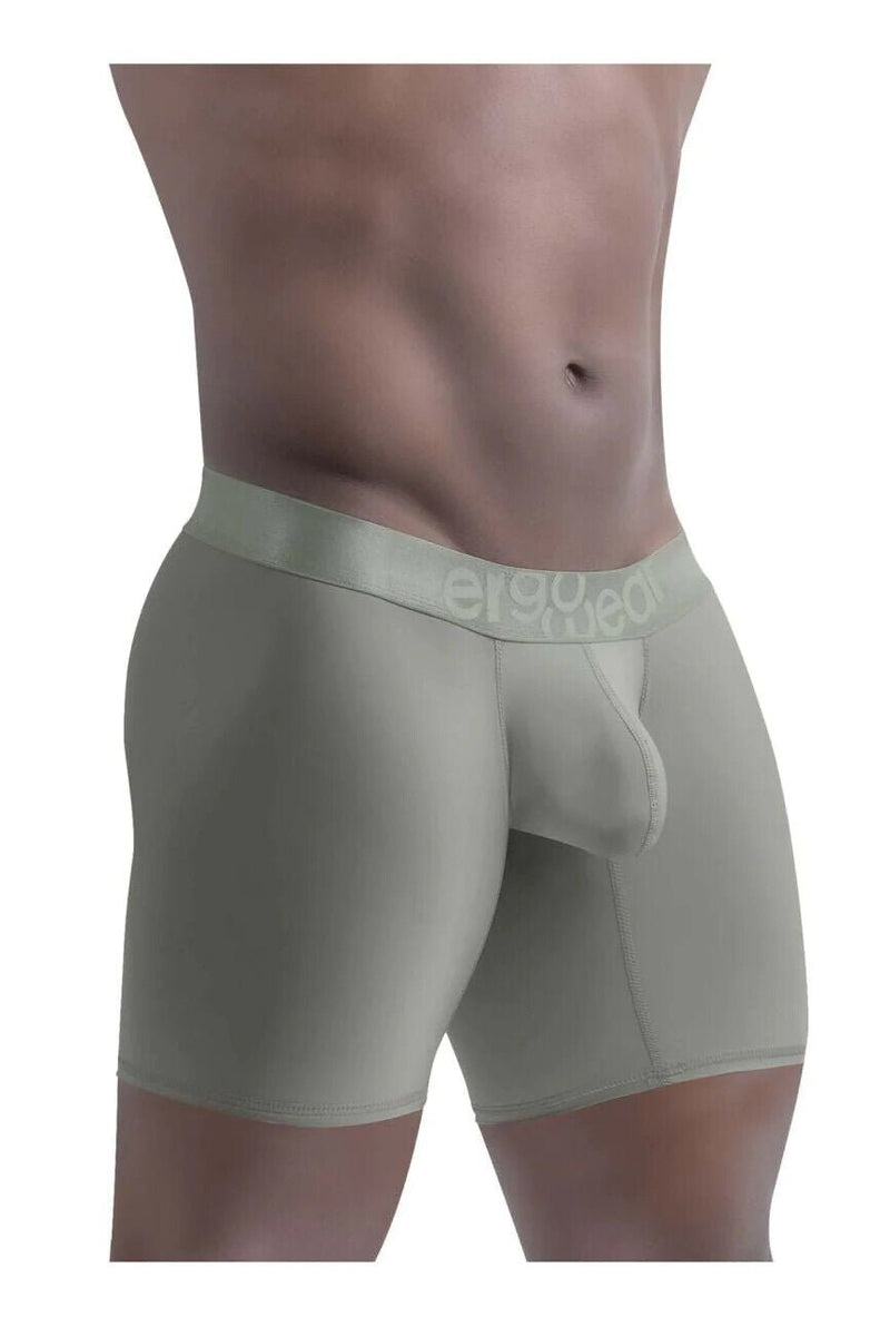 ErgoWear Long Boxer MAX XX Super Stretch Mid-Cut in Dusty Green 1333 81 - SexyMenUnderwear.com