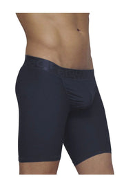 ErgoWear MidCut Boxer Briefs FEEL XV Stretchy Long Boxer Navy Blue 0623 - SexyMenUnderwear.com