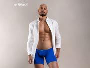 ErgoWear Midcut Boxer FEEL GR8 Quick-Dry Soft Boxer Briefs Cobalt Blue 1091 39 - SexyMenUnderwear.com