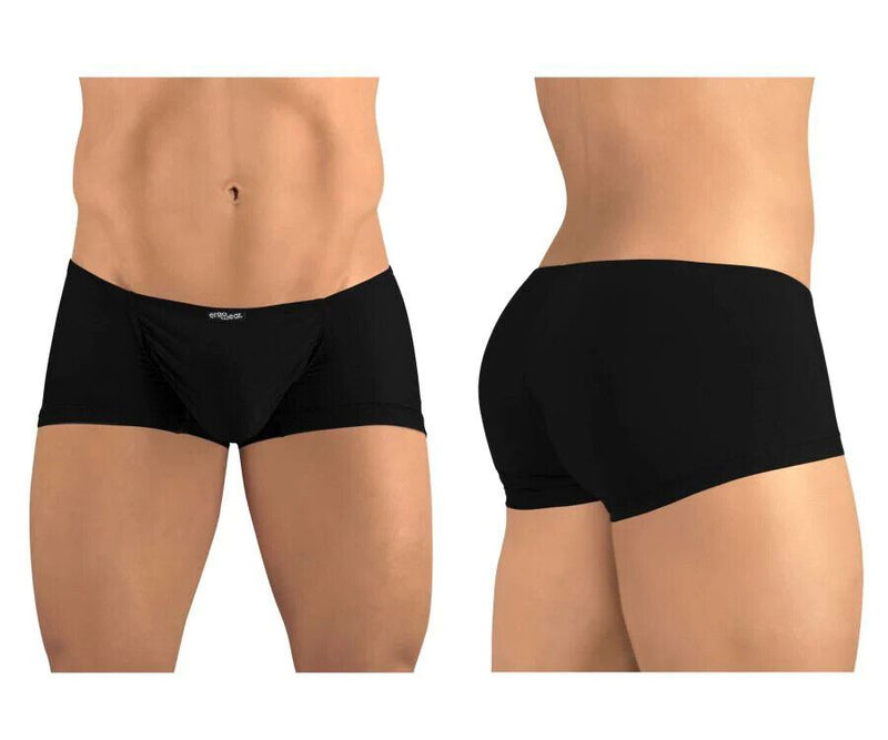 ErgoWear Mini Boxer Feel GR8 Seamed Pouch Black Stretchy Trunks 1247 58 - SexyMenUnderwear.com