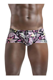 ErgoWear Mini Swimwear FEEL Swim-Trunks Super Soft in Comic Patern 1418 - SexyMenUnderwear.com
