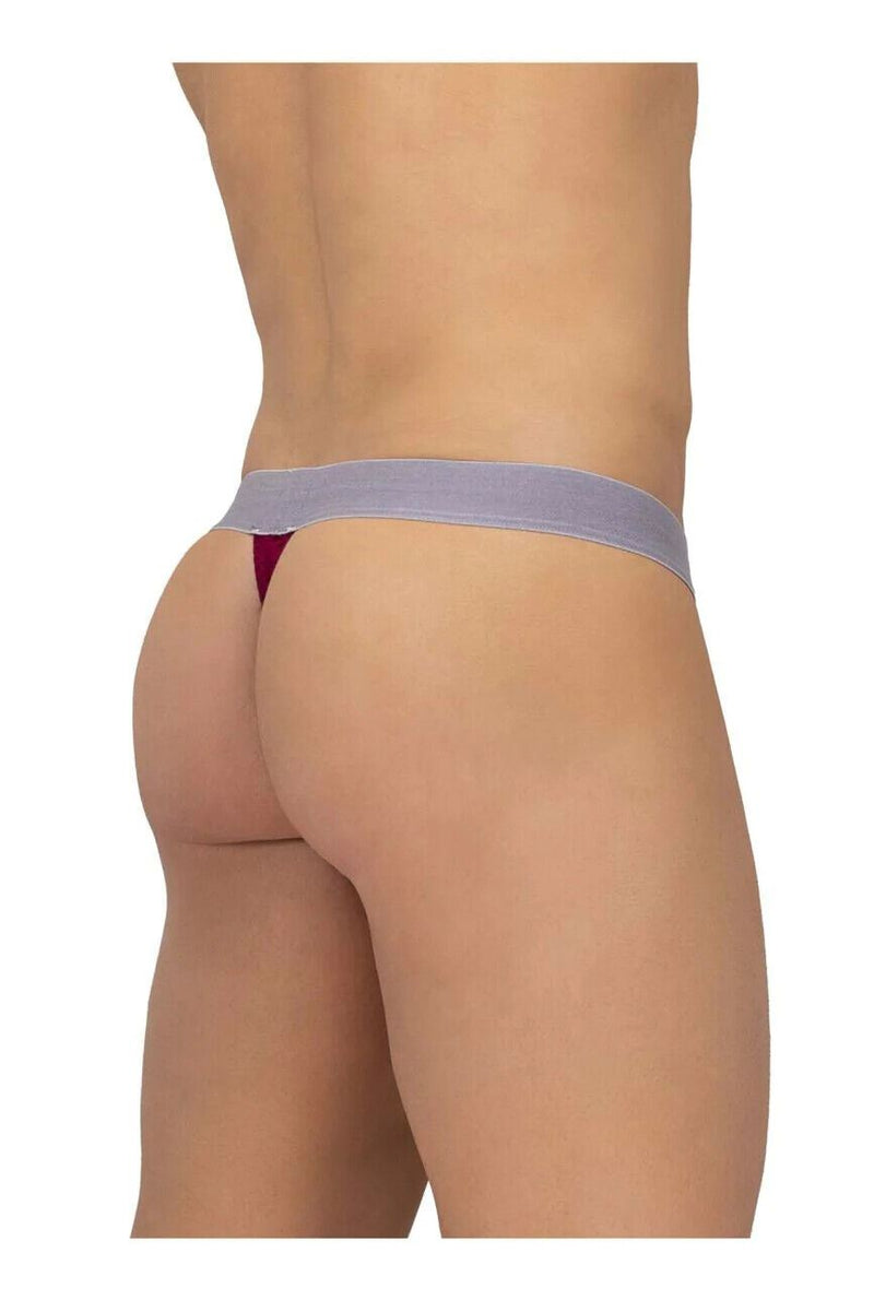 ErgoWear Pouch Thongs MAX Mesh Stretchy Breathable Thong Burgundy 1215 13 - SexyMenUnderwear.com