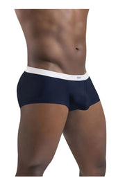 ErgoWear Quick-Dry Mini Boxer Trunks SLK Contour Pouch Dark Blue 1381 24 - SexyMenUnderwear.com