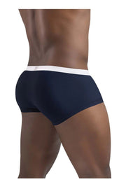 ErgoWear Quick-Dry Mini Boxer Trunks SLK Contour Pouch Dark Blue 1381 24 - SexyMenUnderwear.com