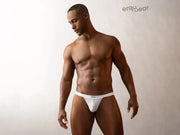 ErgoWear SLK Thongs Stretchy Ergonomic Seamed Pouch Light Gray 1375 64 - SexyMenUnderwear.com