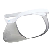 ErgoWear SLK Thongs Stretchy Ergonomic Seamed Pouch Light Gray 1375 64 - SexyMenUnderwear.com