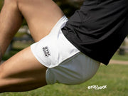 ErgoWear Sport Gym Or Swim-Shorts With Inside Bikini Brief X4D White 1070 5 - SexyMenUnderwear.com