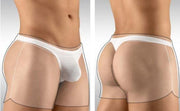 ErgoWear Sport Gym Or Swim-Shorts With Inside Thong X4D White 1071 7 - SexyMenUnderwear.com