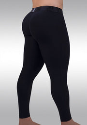 ErgoWear Sports Leggings MAX XX Pouch Hybrid Long Johns Black 1349 - SexyMenUnderwear.com