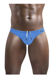 ErgoWear Swim Thongs X4D Pure Luxury Soft Swimwear Ocean Blue 1415 - SexyMenUnderwear.com
