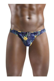 ErgoWear Swimwear EW1419 FEEL SW Bikini Swim-Briefs in Hawaiian Patern - SexyMenUnderwear.com