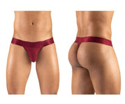 ErgoWear Thong MAX XV Soft Sexy Silky Microfiber Thongs Burgundy 1169 35 - SexyMenUnderwear.com