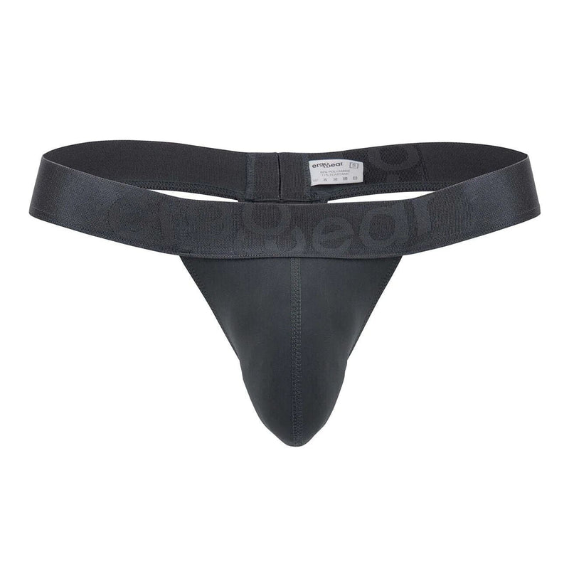 ErgoWear Thong MAX XX Pure Luxury Soft Thongs Resilient Dark Gray 1285 66 - SexyMenUnderwear.com