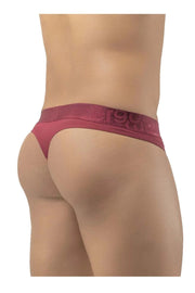 ErgoWear Thongs FEEL XV Low-Rise Thong Elastic Waistband Burgundy 1195 - SexyMenUnderwear.com