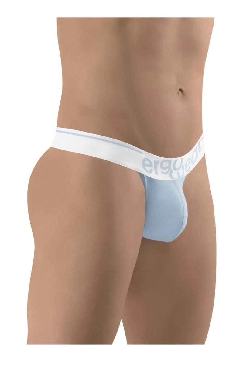 ErgoWear Thongs MAX SE Sporty Elastic Thong Light Blue 1307 - SexyMenUnderwear.com