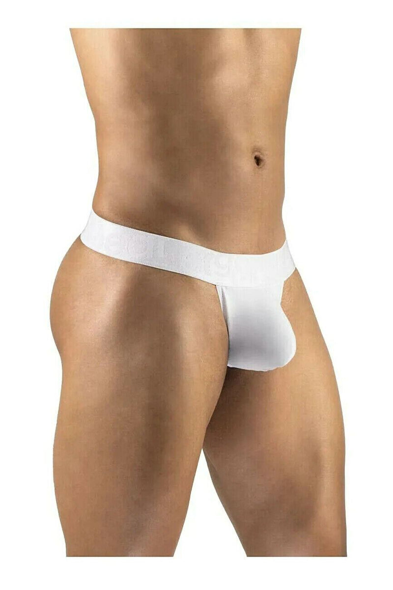 ErgoWear Thongs MAX XV Silky Soft Microfiber Thong White 1177 44 - SexyMenUnderwear.com