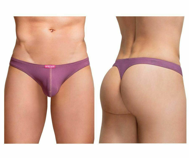 ErgoWear Thongs X4D Thin MicroFiber Tangas Big Pouch Support Marsala 0977 23 - SexyMenUnderwear.com