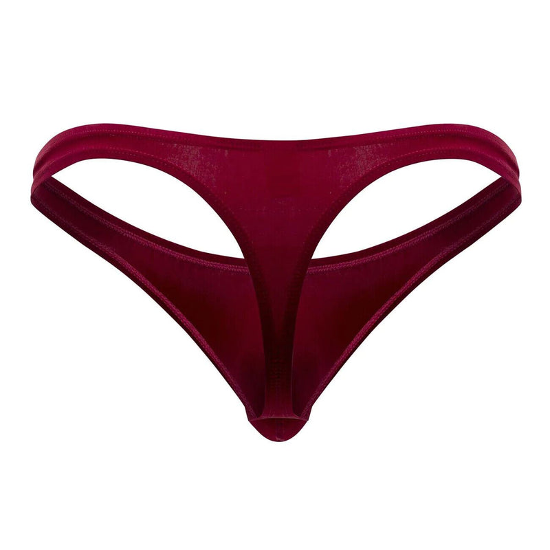 ErgoWear X4D Thongs Sporty & Classy Microfiber Fabric Burgundy Red 1157 - SexyMenUnderwear.com
