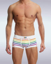 Garcon Model Boxer Trunk Chelsea Gay Pride Underwear Rainbow 2 - SexyMenUnderwear.com