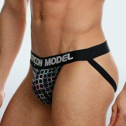 Garcon Model Jock Comet Jockstraps Fashion Contour Pouch Black 4 - SexyMenUnderwear.com