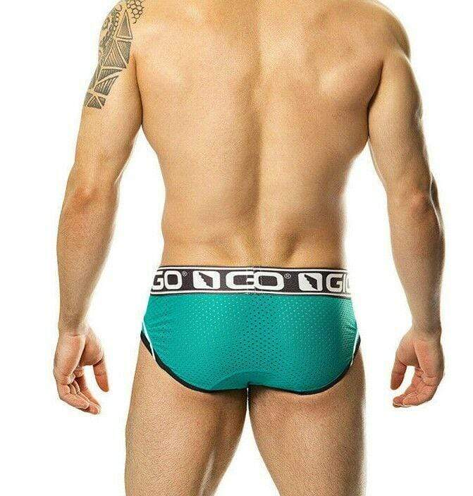 SMALL GIGO Sporty Mesh Briefs Look Stylish Fashion Slip Homme Green G01184 5