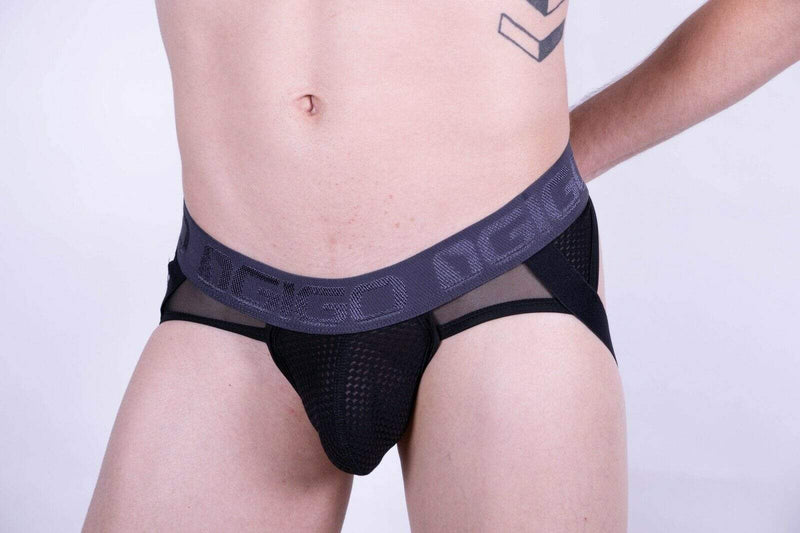 GIGO Mens JockStrap Combo Brief Jock Strap Homme Roupa Intima Black G12177 4 - SexyMenUnderwear.com