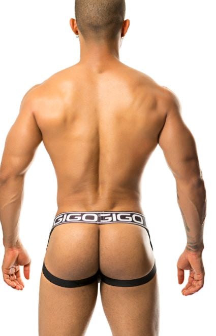 GIGO Sporty Mesh Jockstrap Stylish Fashion Brief Jock Combo Green G12184 5 - SexyMenUnderwear.com