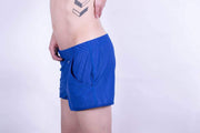 GIGO Sporty Mini Shorts Suggestive Blue Mesh SportWear Mens Shorts Blue B30175 1 - SexyMenUnderwear.com